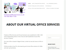 Tablet Screenshot of freelanceofficeservices.co.uk